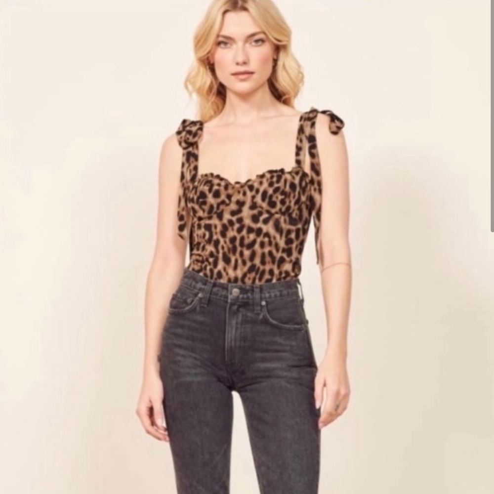 Reformation | cheetah tank | size 0